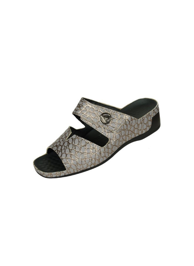 VITAL 148-1056 Vital Ladies Tina - Reptil Sandals 08066 Grey - Image 2