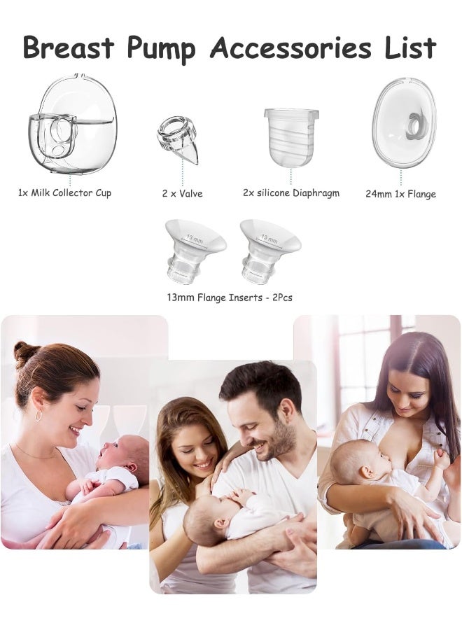 Gowing قطع غيار مضخة الثدي القابلة للارتداء، كوب جمع الحليب، متوافق مع مضخة الثدي القابلة للارتداء S32 - Image 4