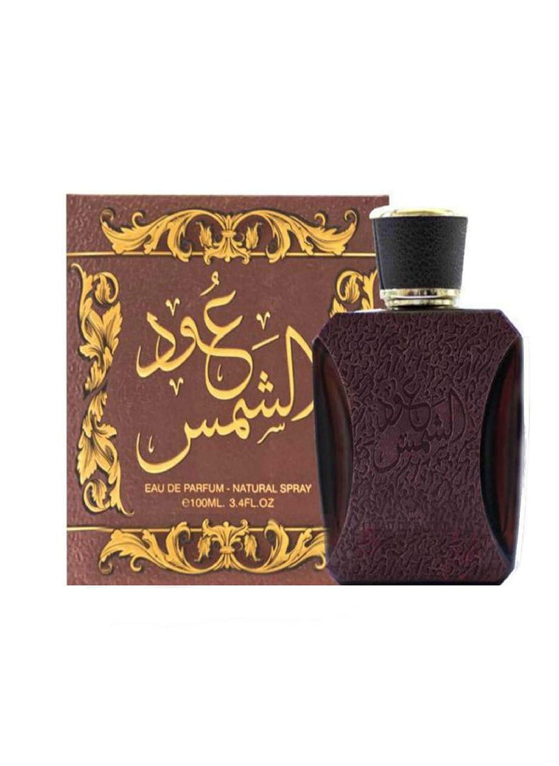 Ard Al Zaafaran Ard al Zaafaran. Oud Al Shams Eau de Parfum Spray for Unisex, 3.4 Ounce 