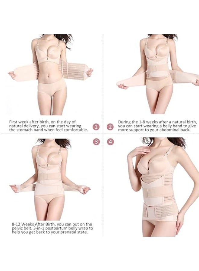 3-in-1 Postpartum Belly Band Wrap – Abdominal Binder & C-Section Compression Belt for Postnatal Recovery, Pelvis & Waist Support, Slimming Shapewear - Image 2