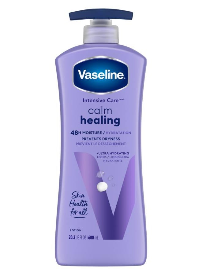 Vaseline ntensive Care 48H moisture + ultra hydrating lipids Calm Healing Body Lotion 600 ml