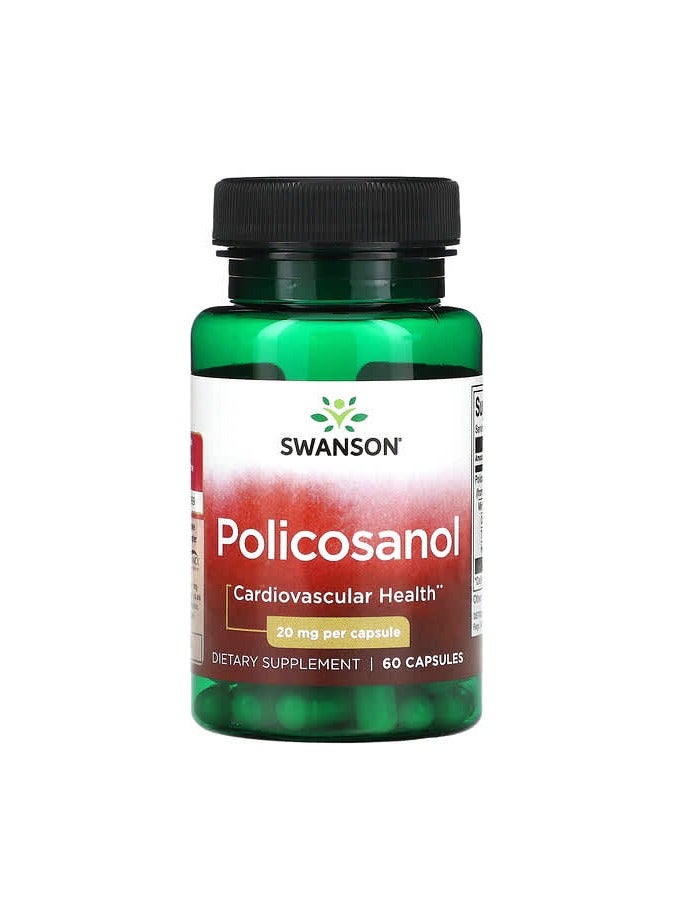SWANSON Policosanol, 20 mg, 60 Capsules