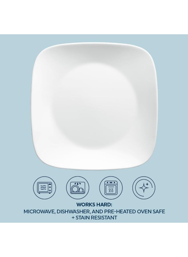 Corelle طقم أدوات مائدة كوريل فيتريل 18 قطعة لخدمة 6 أشخاص بتصميم مربع - Image 2