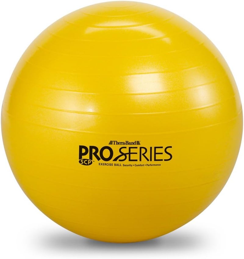 THERABAND Standard Exercise Ball - 45 cm Diameter, Yellow for Core Strength and Stability Training - Image 4
