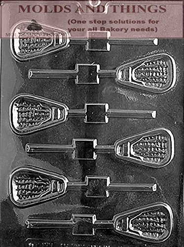 LACROSSE LOLLY Chocolate Candy Mold Sports chocolate candy mold With copywrited Molding Instruction