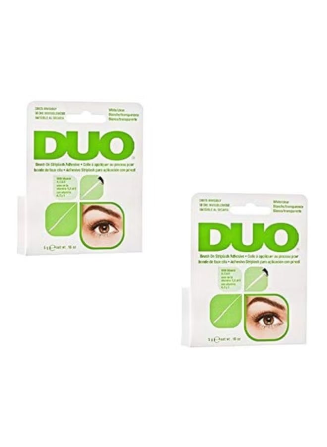 DUO Brush-On Stiplash Adhesive Eye Lash Glue Clear Pack of 2 - Image 1