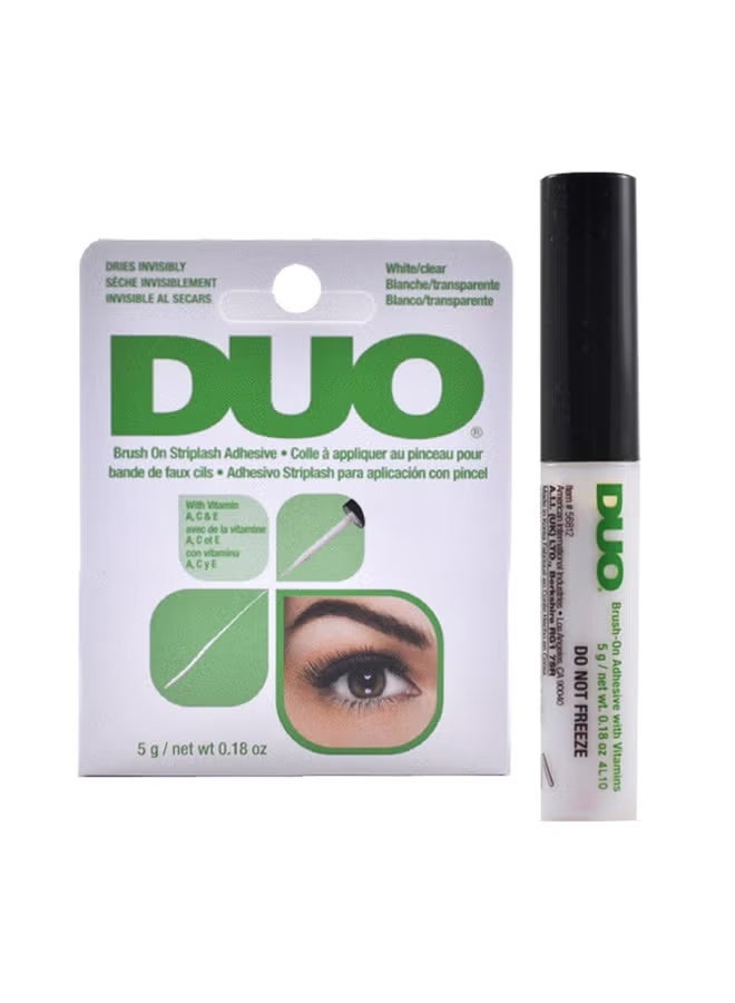 DUO Brush-On Stiplash Adhesive Eye Lash Glue Clear Pack of 2 - Image 2
