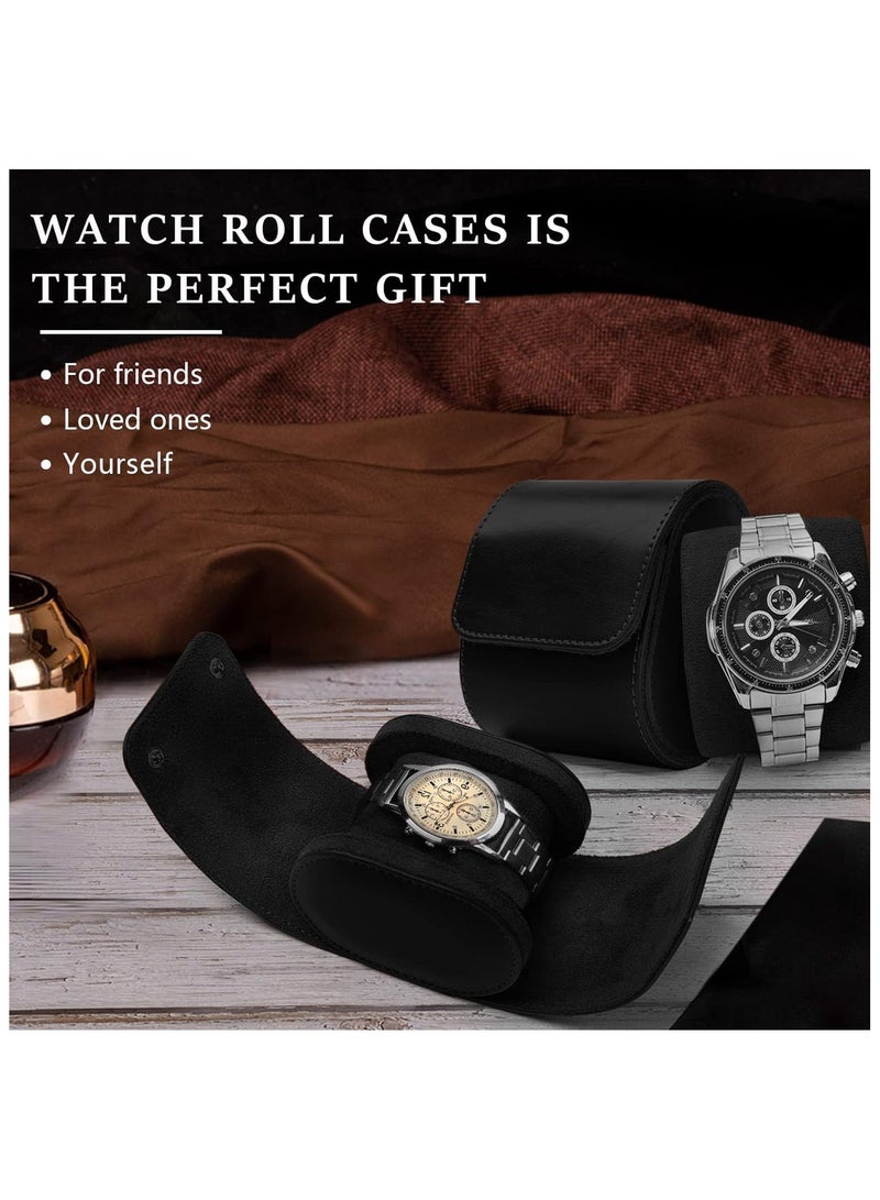 أنمي منظم ساعات، صندوق ساعات مع حامل وسادة مخملية قابلة للإزالة (أسود) - Image 3