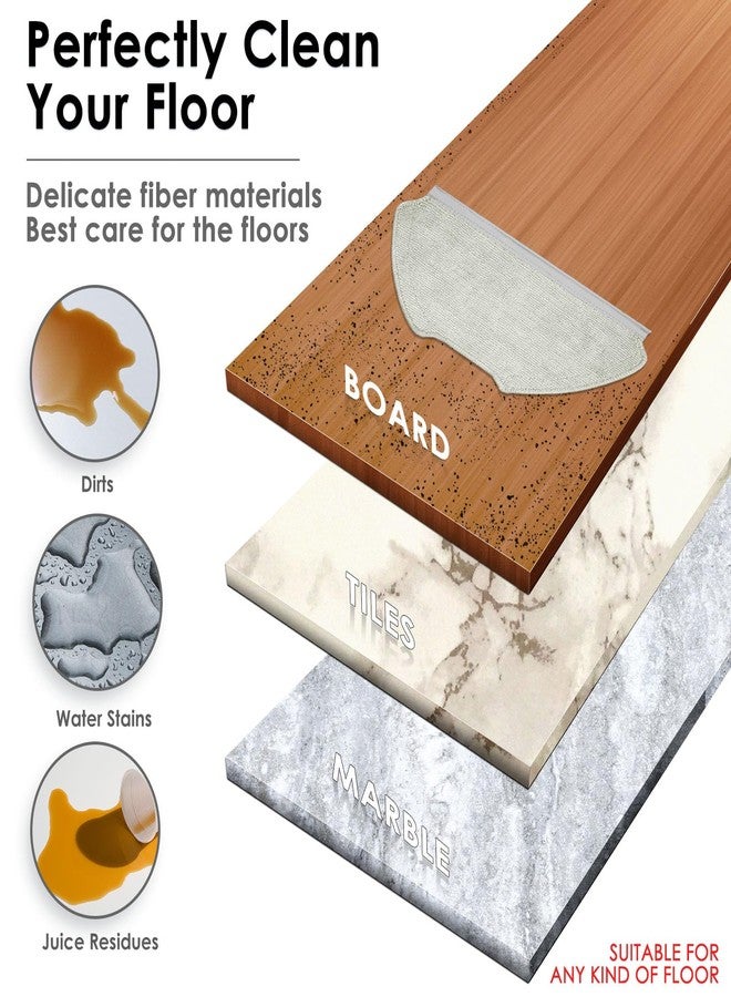 CHAIN PEAK (4 Pack) T20+ Replacement Mop Pads Compatible with Airrobo T20+ Robot Vacuum Cleaner, Washable Replacement Mop Cloths, Mop Pad Accessories Kit - Image 2