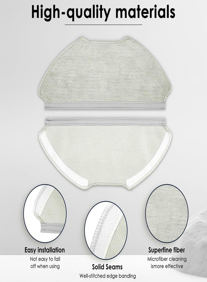 CHAIN PEAK (4 Pack) T20+ Replacement Mop Pads Compatible with Airrobo T20+ Robot Vacuum Cleaner, Washable Replacement Mop Cloths, Mop Pad Accessories Kit - Image 3