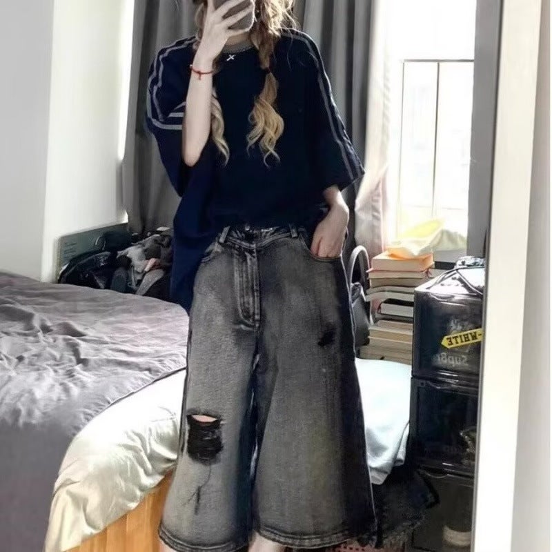 Unisex Casual Daily Denim Jeans - Image 1