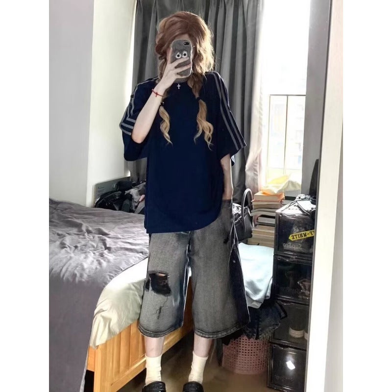 Unisex Casual Daily Denim Jeans - Image 4