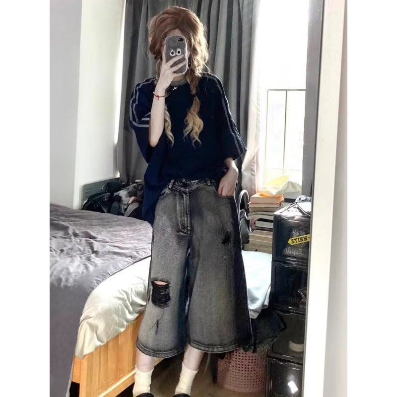 Unisex Casual Daily Denim Jeans - Image 5