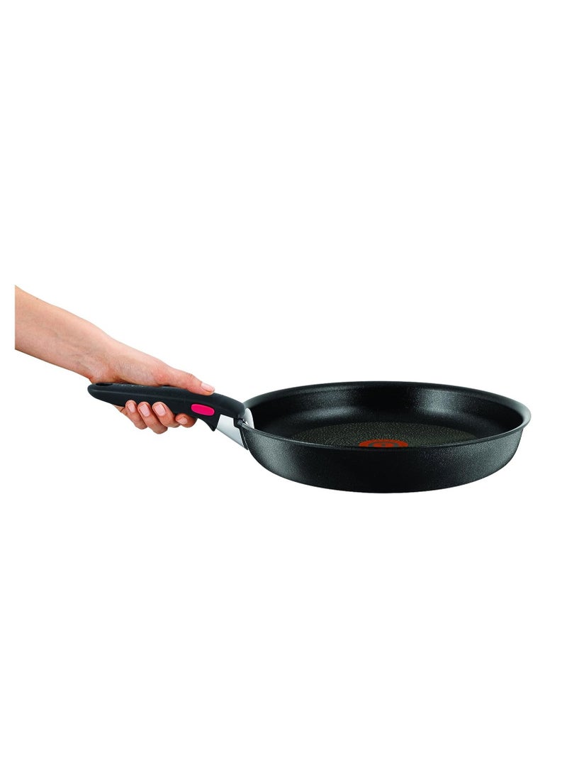 Tefal - Tefal Ingenio L99330 Premium Handle Removable With Red or Black Button Compatible With All Tefal Ingenio Pans and Pots 100 Percent Safe Black Ingenio Handle Stainless Steel Insert - Image 1