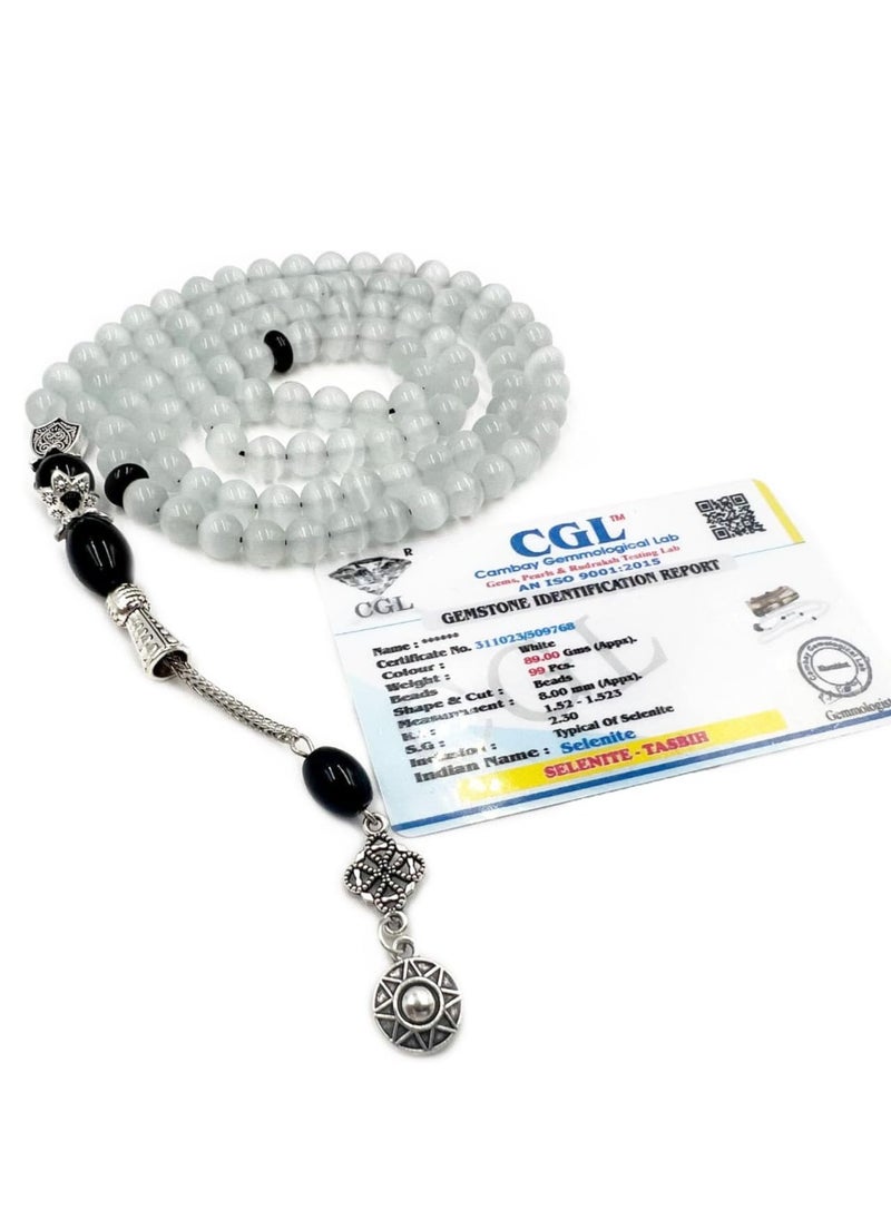 REBUY - REBUY Selenite 99 Beads Tasbih - Image 1
