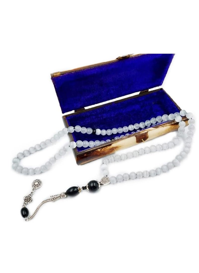 REBUY - REBUY Selenite 99 Beads Tasbih - Image 1