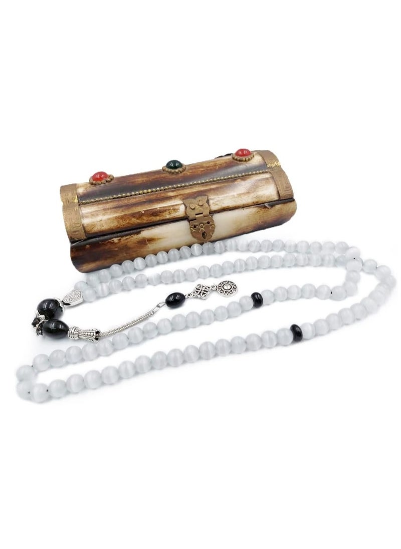 REBUY - REBUY Selenite 99 Beads Tasbih - Image 1