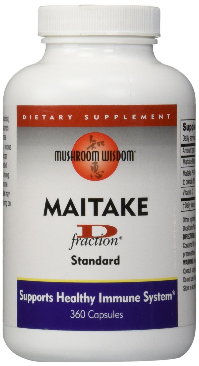 mushroom Matrix MUSHROOM WISDOM Maitake Mushroom Extract D-Fraction 360 Capsules - Image 1