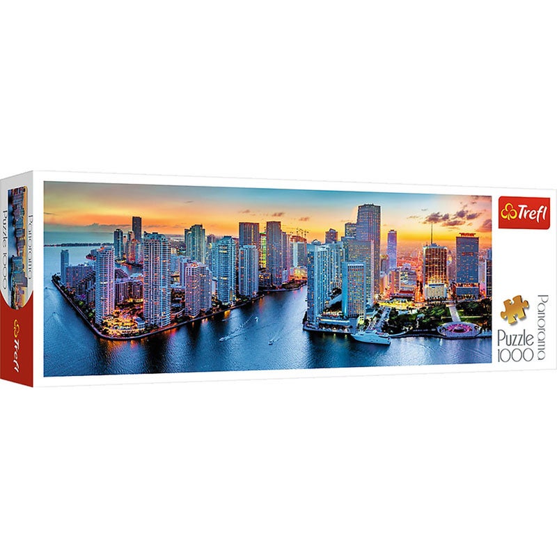 Trefl - Miami After Dark Panaroma Puzzle 1000 Pieces - 29027 - Image 1