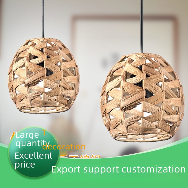ظل عشب الماء بتصميم صيني تقليدي على الطراز القديم - إضاءة ديكورية طبيعية وصديقة للبيئة لغرفة المعيشة وغرفة النوم - Image 2