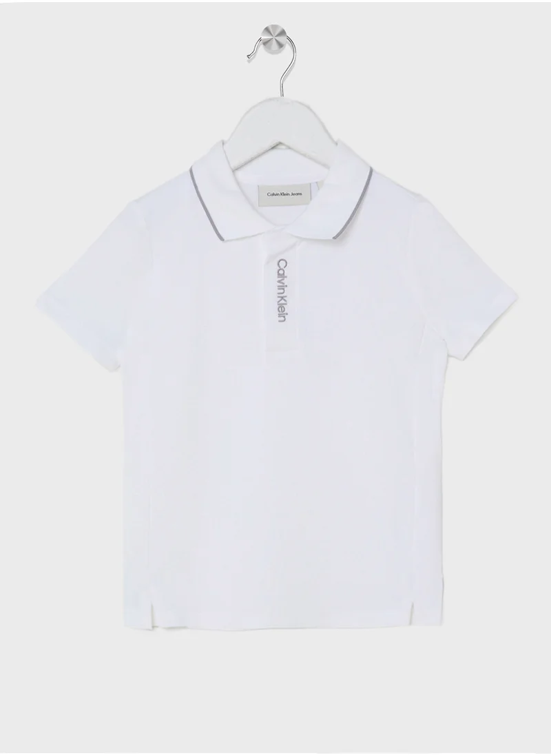 كالفن كلاين جينز Kids Essential Logo Polo