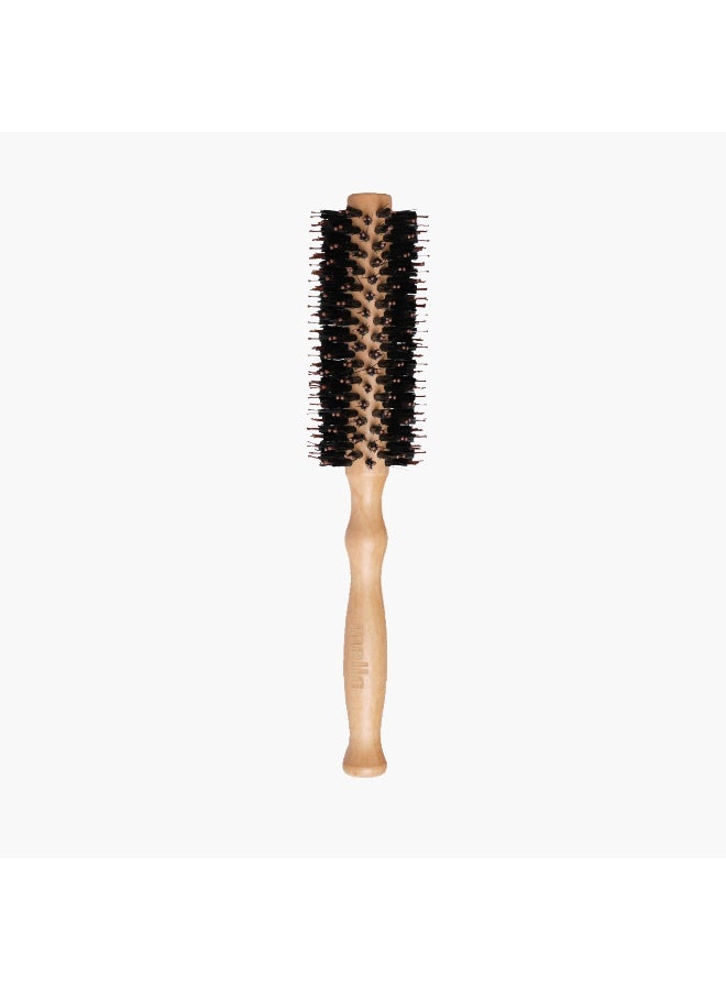 Mella Wooden Handle Round Hair Brush - Image 1