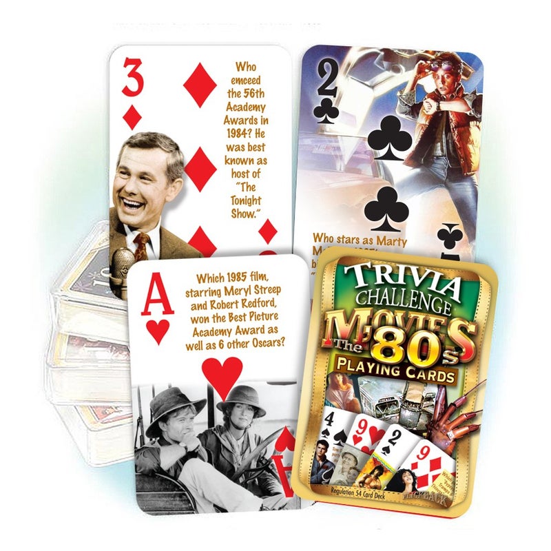 Flickback 1980s Movie Trivia Playing Cards 40th Birthday or Anniversary - Image 2