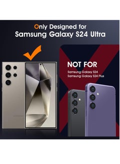 BORTONY Samsung Galaxy S24 Ultra Case Transparent Yellowing Resistant Anti-Scratch Shockproof Bumper Drop Protection Phone Case Cover for Samsung Galaxy S24 Ultra  - Image 2