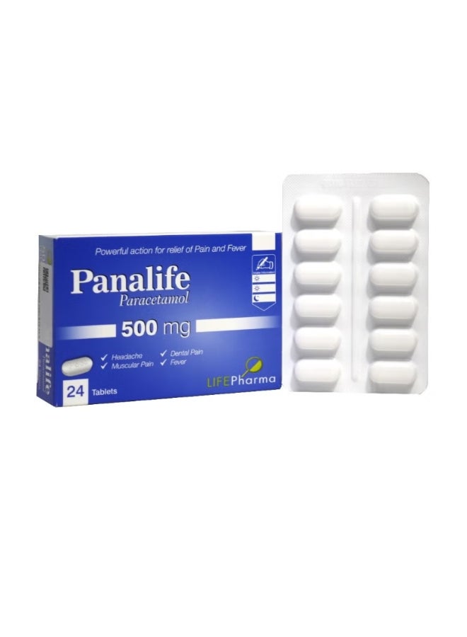 Panalife بانالايف 500 مجم 24 قرص 