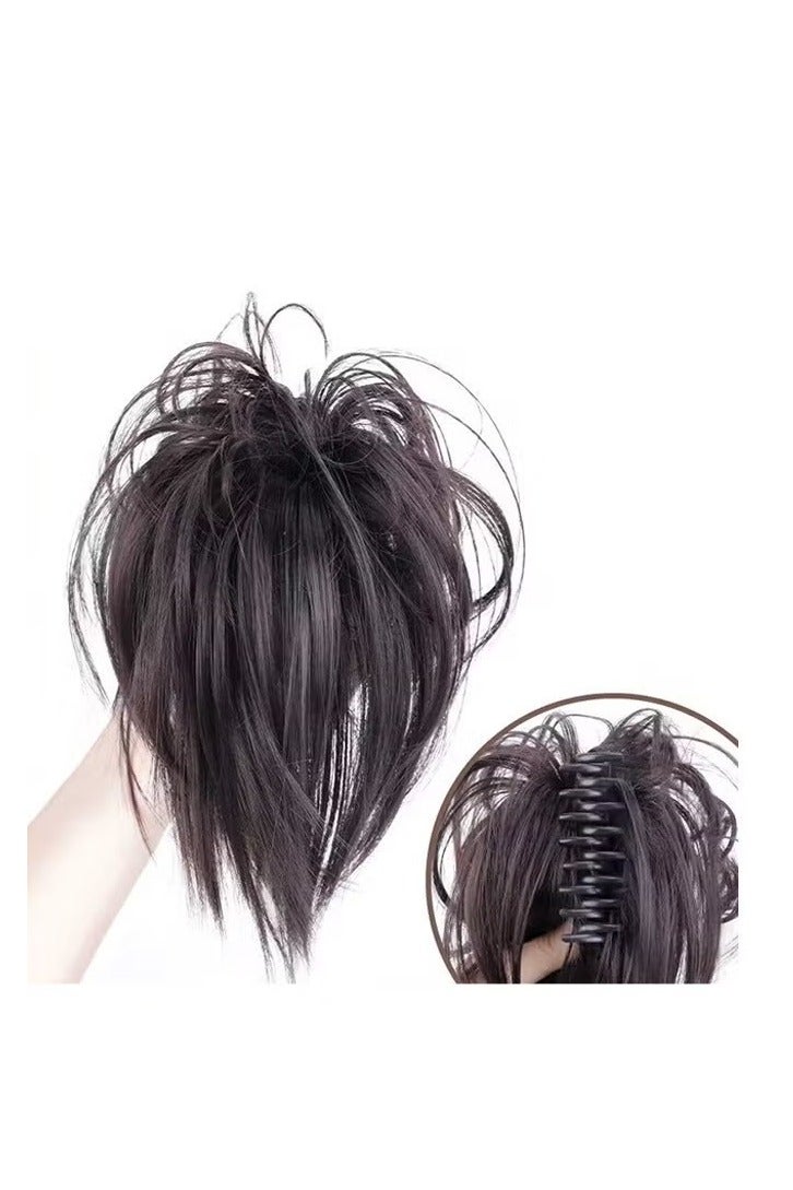 قطعة شعر، مشبك مخلب، كعكة شعر، زينة شعر للنساء، مشبك مخلب، ذيل حصان، وصلات شعر، تسريحة شعر مرفوعة، كعكة شعر مجعدة ومموجة، ربطة شعر مع مشبك - Image 4