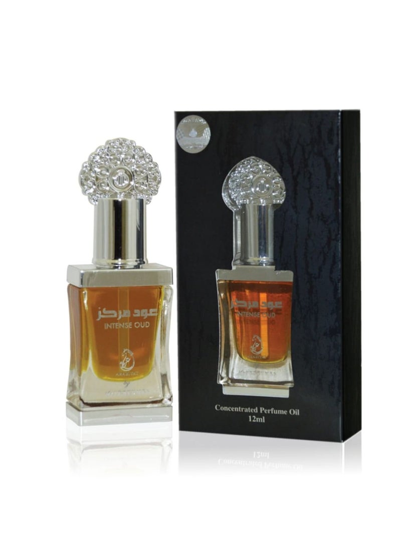 عطوري My Perfumes INTENSE OUD from ARABIYAT Non Alcoholic Concentrated Perfume Oil or Attar for Men and Women 12ml - Image 1