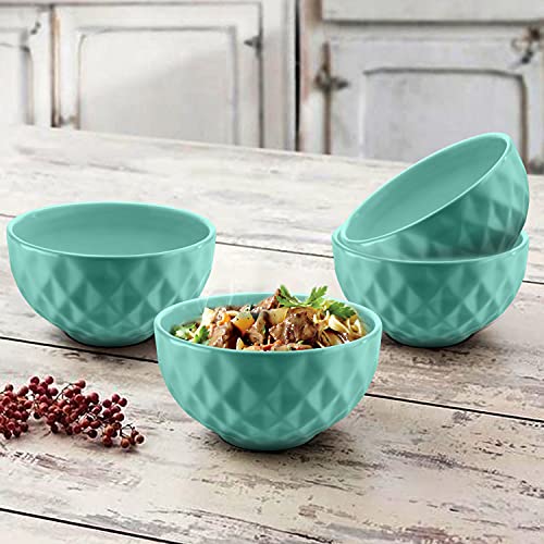 URBAN CHEF Ceramic Bowl | 500 ml | Kitchen Accessories Items for Home, Serving Bowl,Bowl Set for Gift, Microwave Safe Bowl Set, Ice Cream Bowl, Prism Ceramic Handcrafted (Set of 4 - Colour May Vary) - Image 1