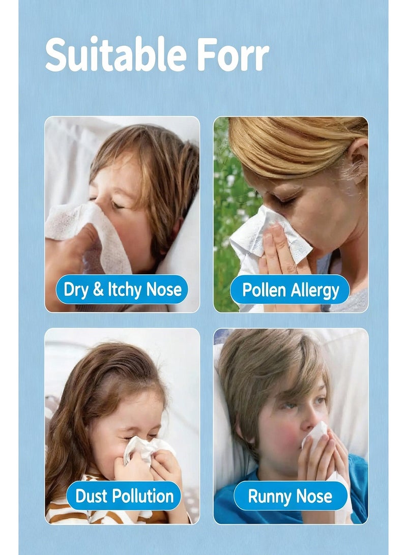 sinucare زجاجة غسل الأنف 3 قطع لتنظيف الجيوب الأنفية، منظف للحساسية، جهاز ري ضغط لتنظيف الأنف للبالغين والأطفال خالي من BPA - Image 4