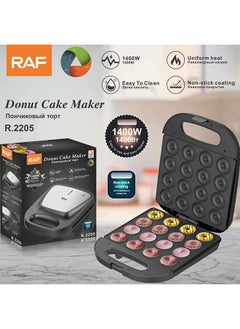 Mini Electric Donut Maker,Doughnut Machine,1400W Non-Stick Surface,Double-Sided Heating Makes 16 Doughnuts,Easy Clean,R.2205 - pzsku/ZE95E0A1EE37DAE51A7BAZ/45/_/1734402421/6b0c5b0b-c8e7-4a01-8d33-f3c27c84fd5b