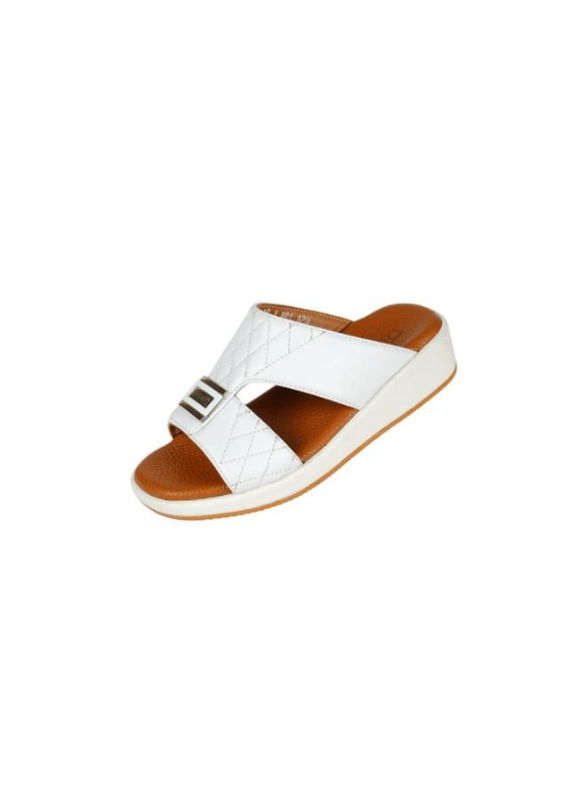 barjeel uno 008-3671 Barjeel Uno Boys Arabic Sandals MSA138 B White 26  - Image 1
