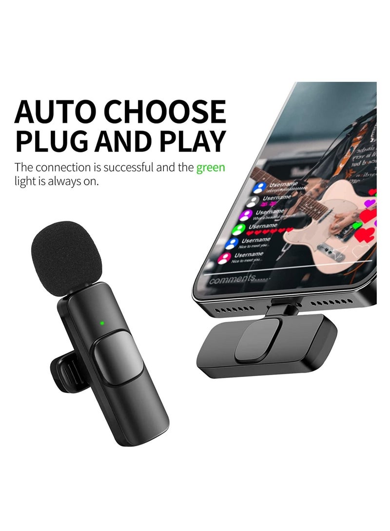 ELTRAZONE 2 in 1 iphone or type-c Wireless Lavalier Microphone For IPhone, Plug Play, Portable Audio Video Recording Mic for Youtube, Live Stream, Vlog, Interview, Laptops PC - Image 2
