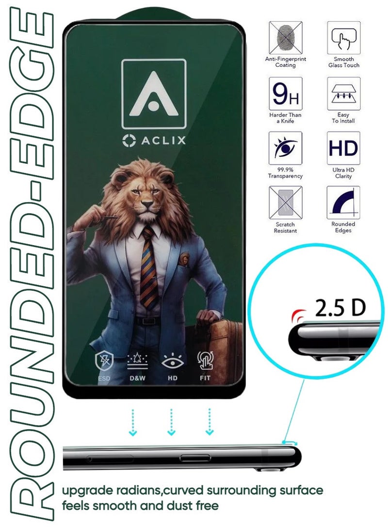 ACLIX 2 Pieces Antistatic ESD Dustproof Premium Quality High Definition Tempered Glass Screen Protector Designed For Honor X8 - Image 4