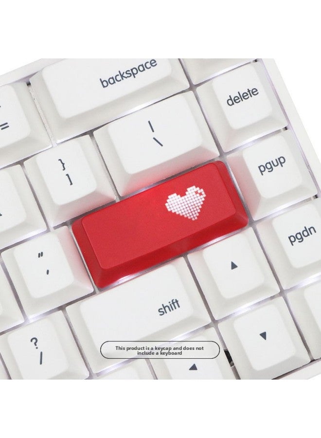 Personalized Mechanical Keyboard Key Cap Personalized Transparent Red Black Transparent Key Cap Single Keyboard Key Diy Generation Hair 