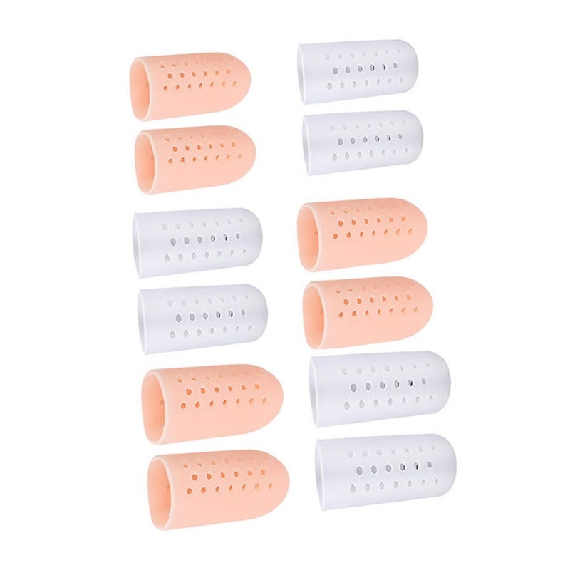 Veemoon Big Toe Anti-wear Protective Sleeves with Forefoot Toe Separators 6 Pairs Bunion Splints for Hallux Valgus Relief in High Heels Sizes S M L - Image 1