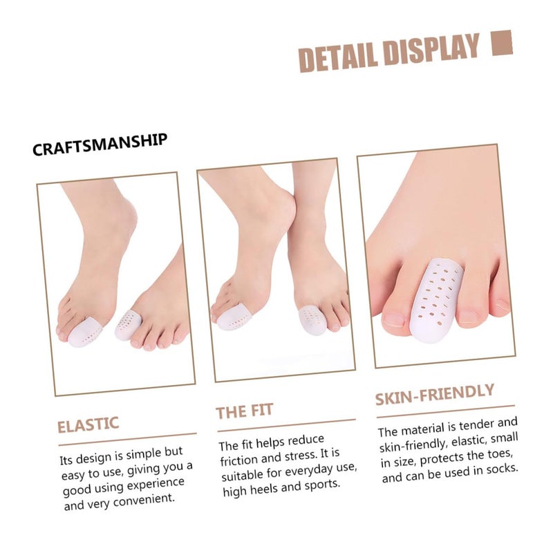 Veemoon Big Toe Anti-wear Protective Sleeves with Forefoot Toe Separators 6 Pairs Bunion Splints for Hallux Valgus Relief in High Heels Sizes S M L - Image 5