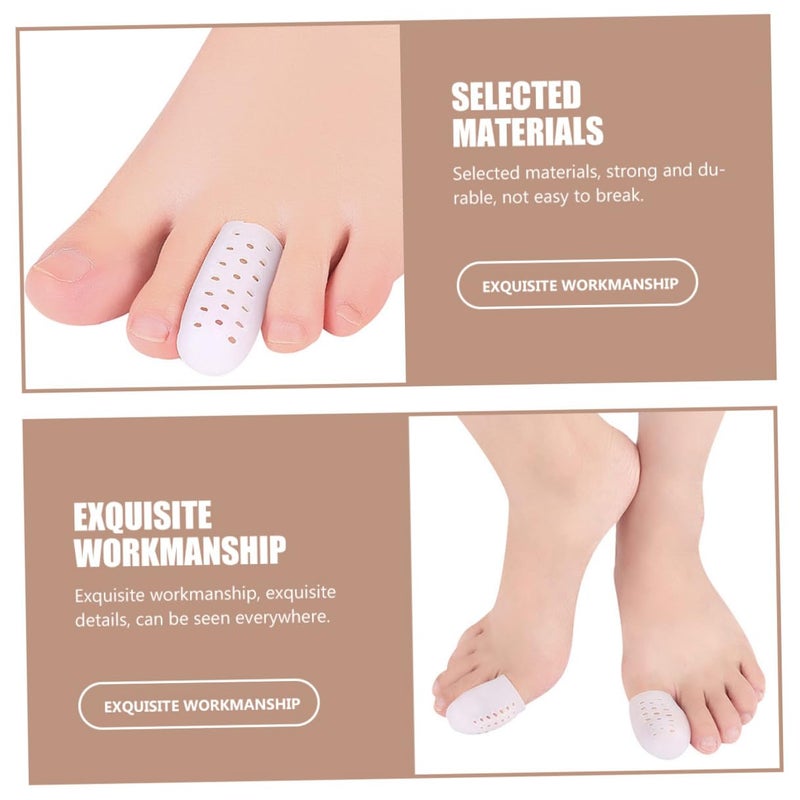 Veemoon Big Toe Anti-wear Protective Sleeves with Forefoot Toe Separators 6 Pairs Bunion Splints for Hallux Valgus Relief in High Heels Sizes S M L - Image 4