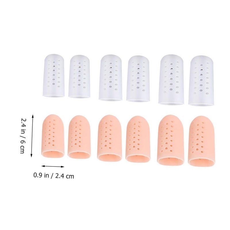 Veemoon Big Toe Anti-wear Protective Sleeves with Forefoot Toe Separators 6 Pairs Bunion Splints for Hallux Valgus Relief in High Heels Sizes S M L - Image 2