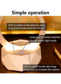 General Bluetooth speaker night light  3 light modes  portable table lamp dimmable RGB multi-color variable night light  suitable for girls boys and children  - Image 4