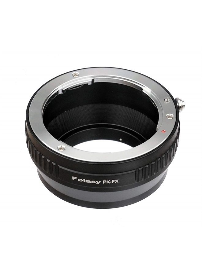 Fotasy PK lens to Fuji X Adapter, Adapter for Pentax K Mount, Compatible with Fujifilm X-Pro1 X-Pro2 X-Pro3 X-E2 X-E3 X-A10 X-T1 X-T2 X-T3 X-T4 X-T10 X-T20 X-T30 X-T30II X-T100 X-H1 - Image 1