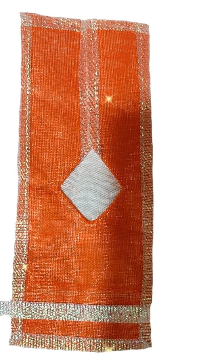Partish Laddu Gopal Dress with Pagdi and Patka l Ladoo Gopal Dress l Kanha Ji Dress Size 1 2 4 5 6 (Orange, Size 5) - Image 5