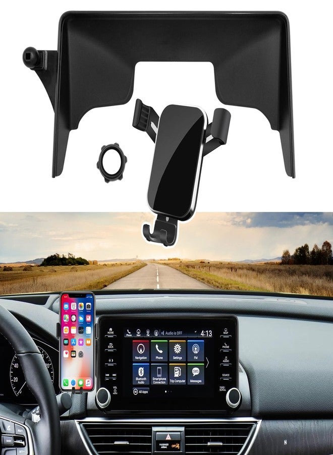 APESER Compatible with Honda Accord Phone Mount 2018 2019 2020 2021 2022,10th Gen Accord Phone Holder for 8 inch Navigation Screen,Accord Cell Phone Holder 360 Degree Rotation Mounted Anti-Shake,black - Image 1