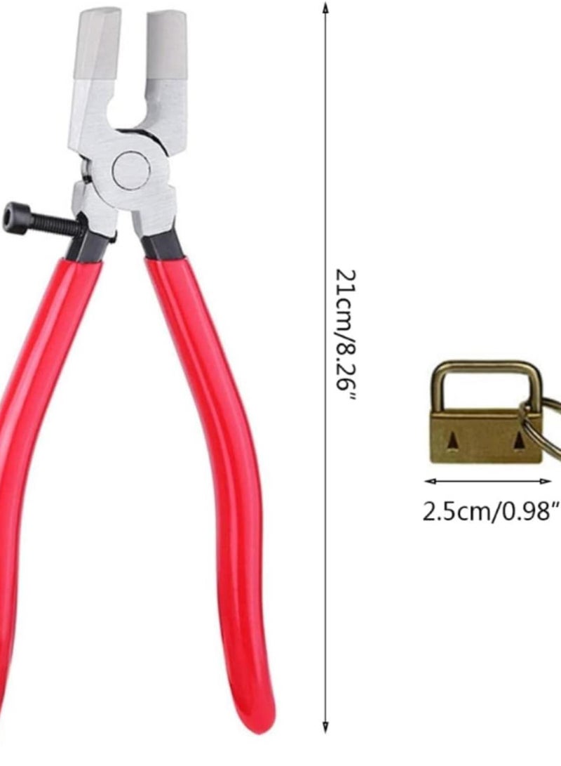 GGOOT 60 Pcs 2.5cm Key Fob Keychain Hardware with Pliers Tool Set for Wristlet Clamp Key Lanyard Making Install Supplies Drop Shipping-16 - Image 3