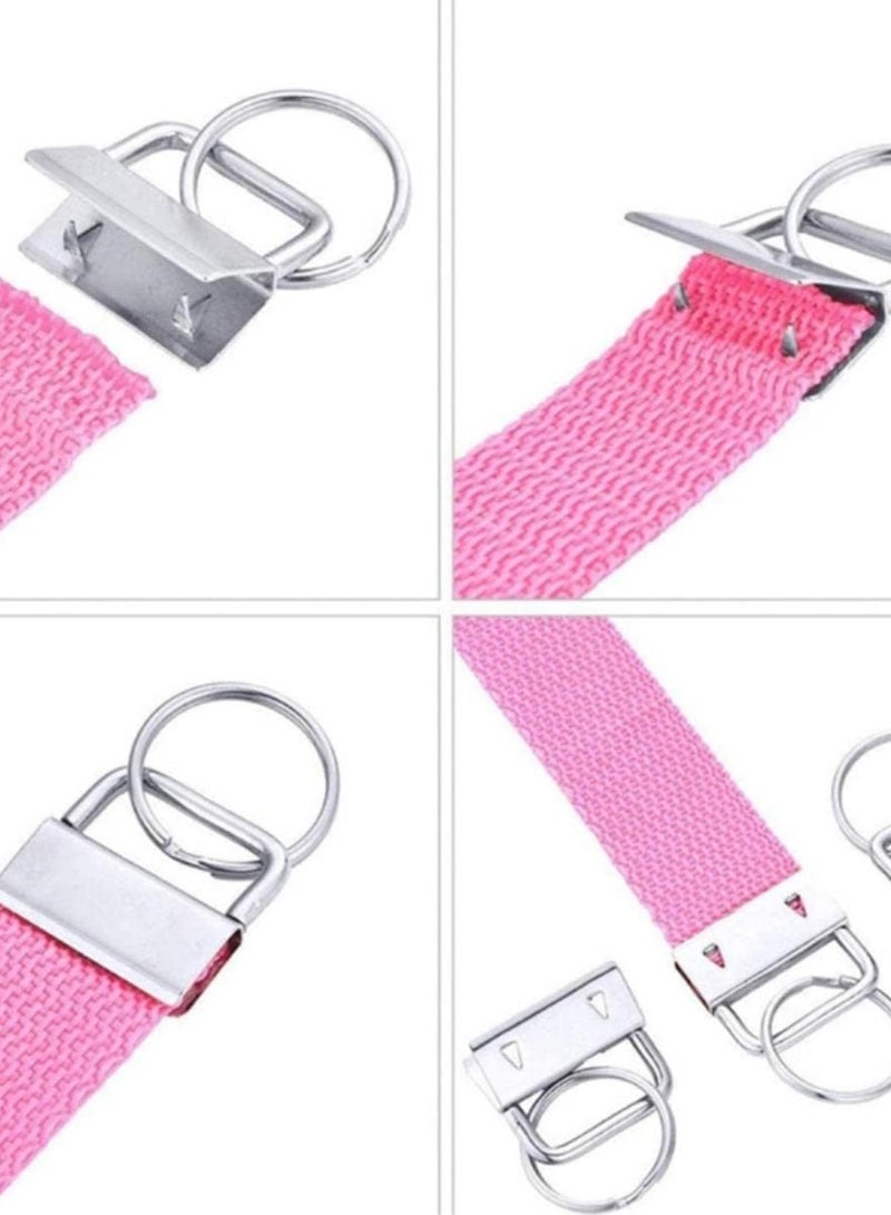GGOOT 60 Pcs 2.5cm Key Fob Keychain Hardware with Pliers Tool Set for Wristlet Clamp Key Lanyard Making Install Supplies Drop Shipping-16 - Image 4