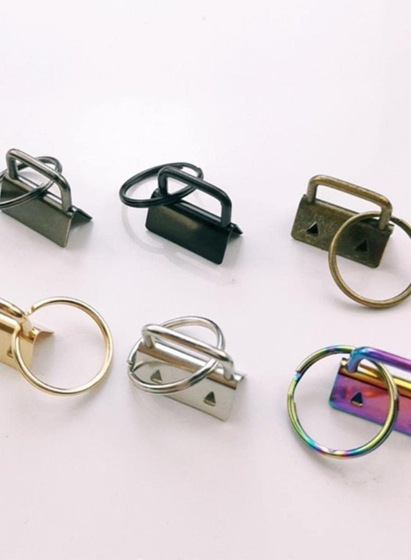GGOOT 60 Pcs 2.5cm Key Fob Keychain Hardware with Pliers Tool Set for Wristlet Clamp Key Lanyard Making Install Supplies Drop Shipping-16 - Image 5
