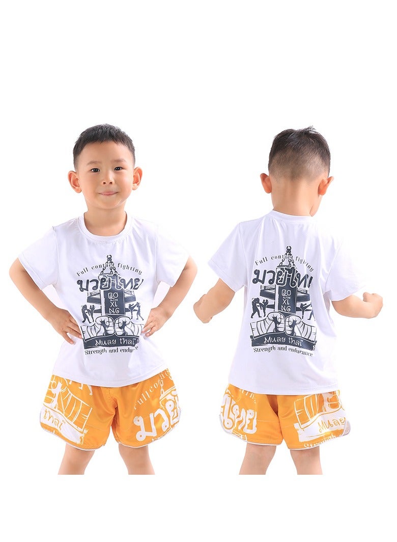 Generic Children's Boxing Pants, KIDS Martial Arts Suits, Training Suits, Ufc Fighting Suits, Muay Thai Shorts Are Soft And Breathable - Image 2